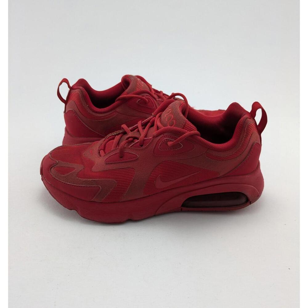 Womens Nike Air Max 200 Triple Red University Running Shoes CU4875-600 Size 8